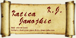 Katica Janojkić vizit kartica